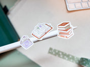 Book Club Waterproof Sticker Sheet