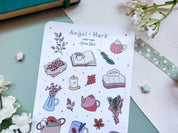 Cozy Time Waterproof Sticker Sheet