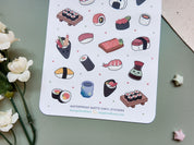 Sushi Waterproof Sticker Sheet