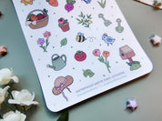 Gardening Waterproof Sticker Sheet