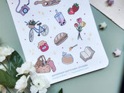 Summer Picnic Waterproof Sticker Sheet