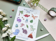 Dino Waterproof Sticker Sheet