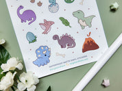 Dino Waterproof Sticker Sheet