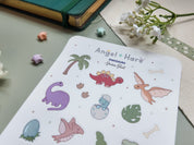 Dino Waterproof Sticker Sheet