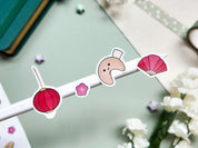 Lunar Festival Waterproof Sticker Sheet