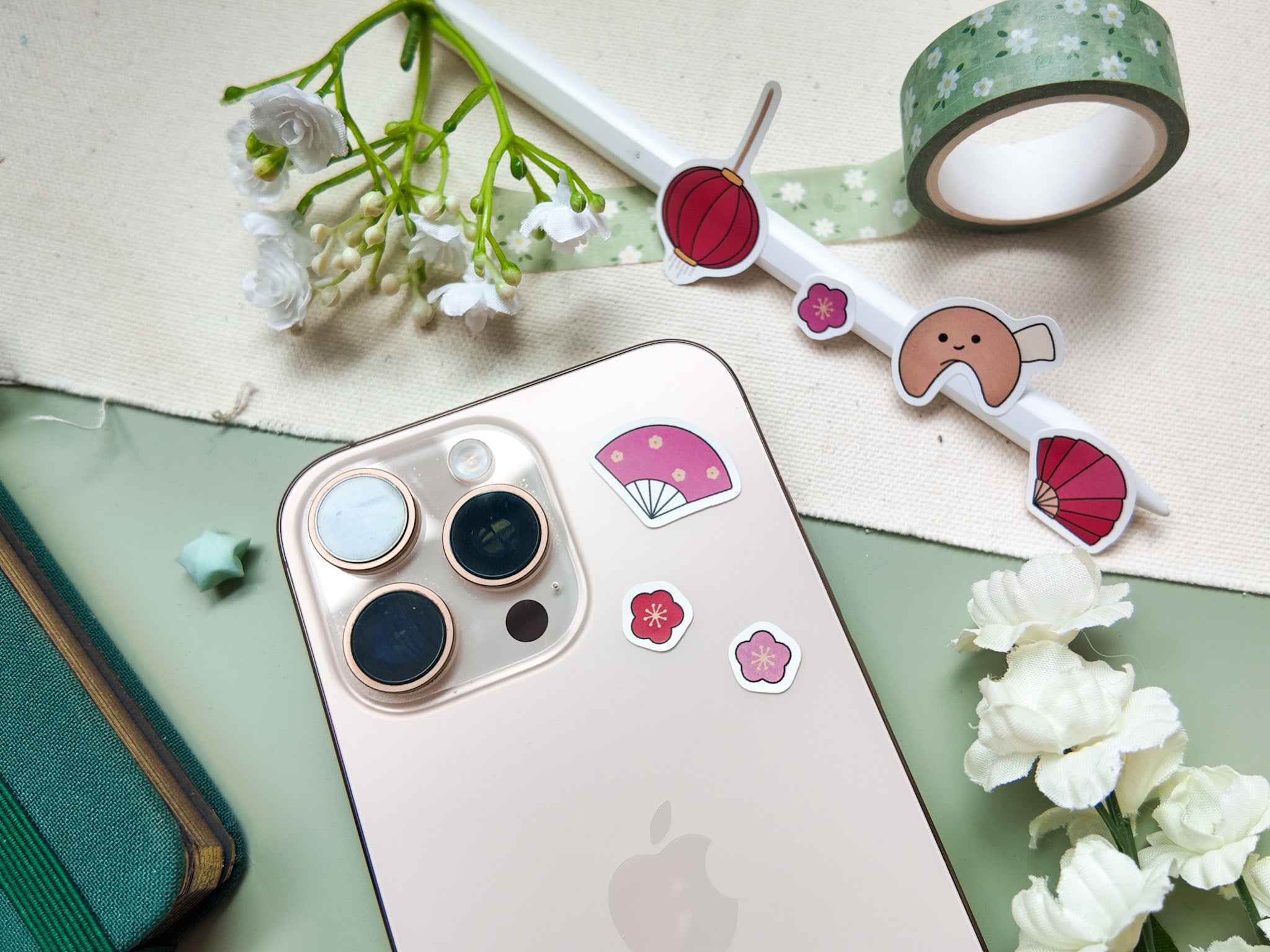 Lunar Festival Waterproof Sticker Sheet