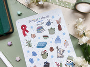 Snow Day Waterproof Sticker Sheet