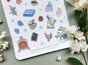Snow Day Waterproof Sticker Sheet