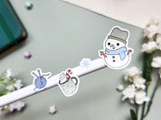 Snow Day Waterproof Sticker Sheet