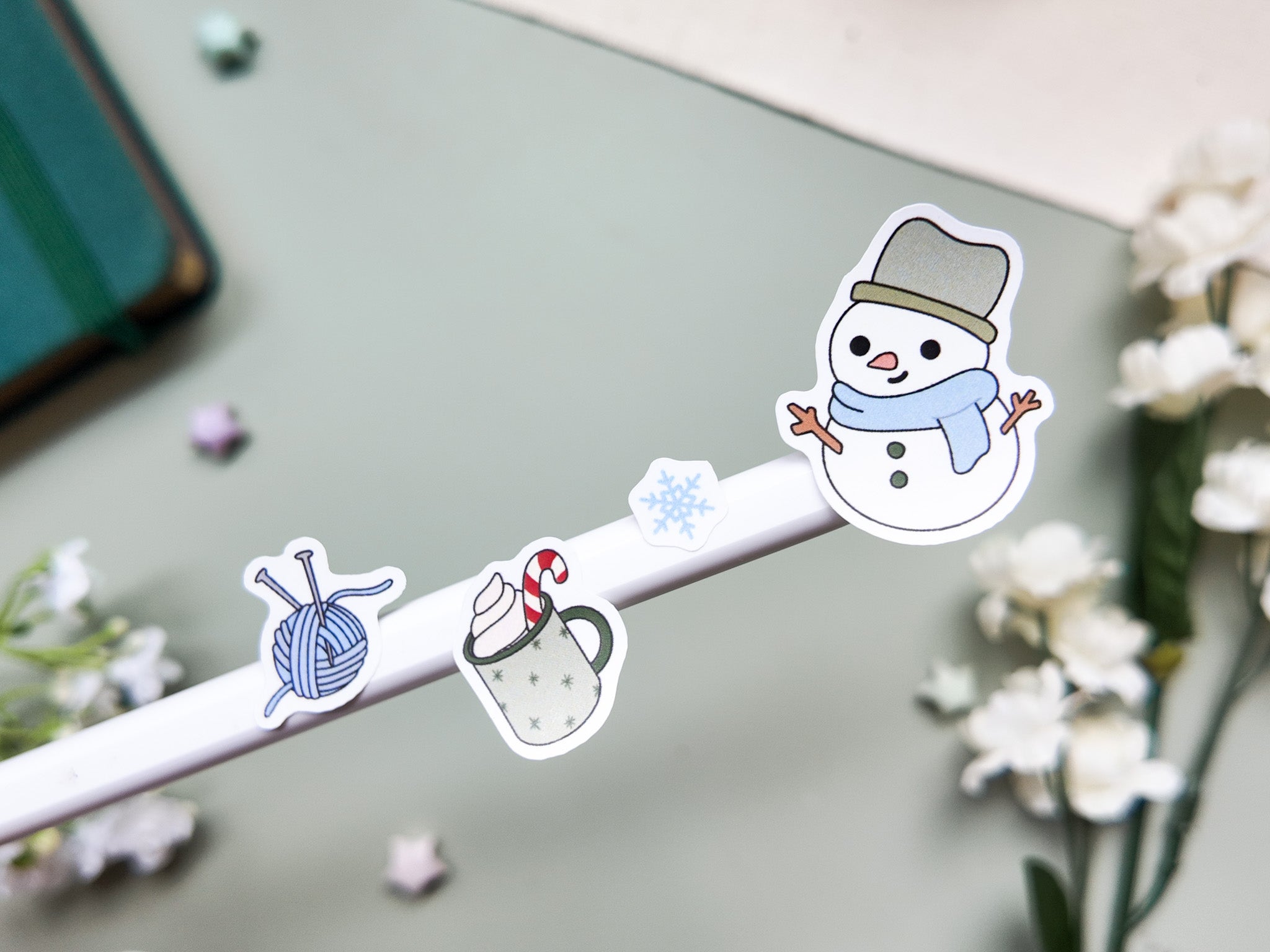 Snow Day Waterproof Sticker Sheet