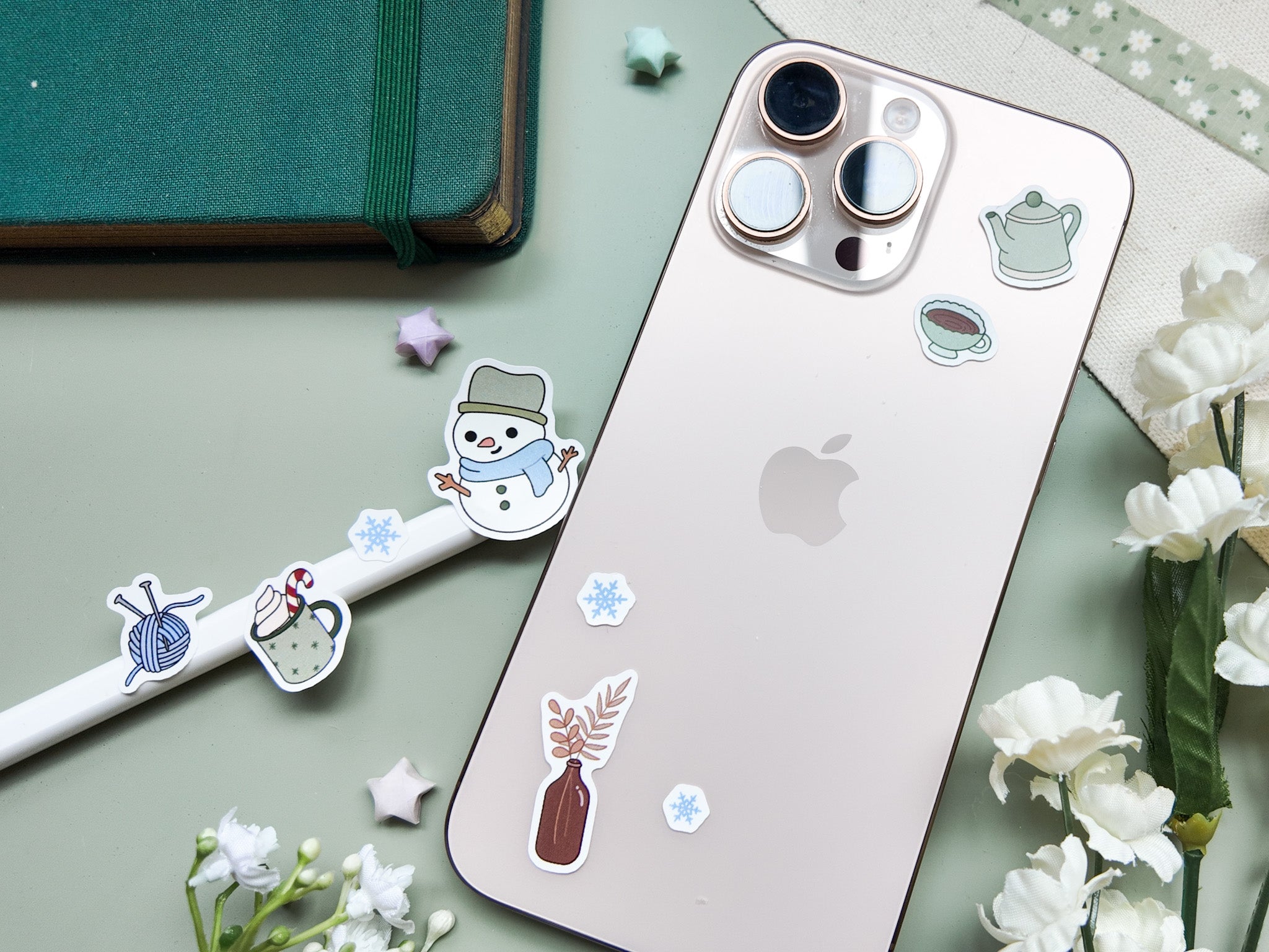 Snow Day Waterproof Sticker Sheet