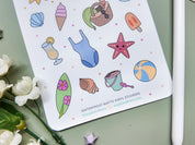 Vacation Mode Waterproof Sticker Sheet
