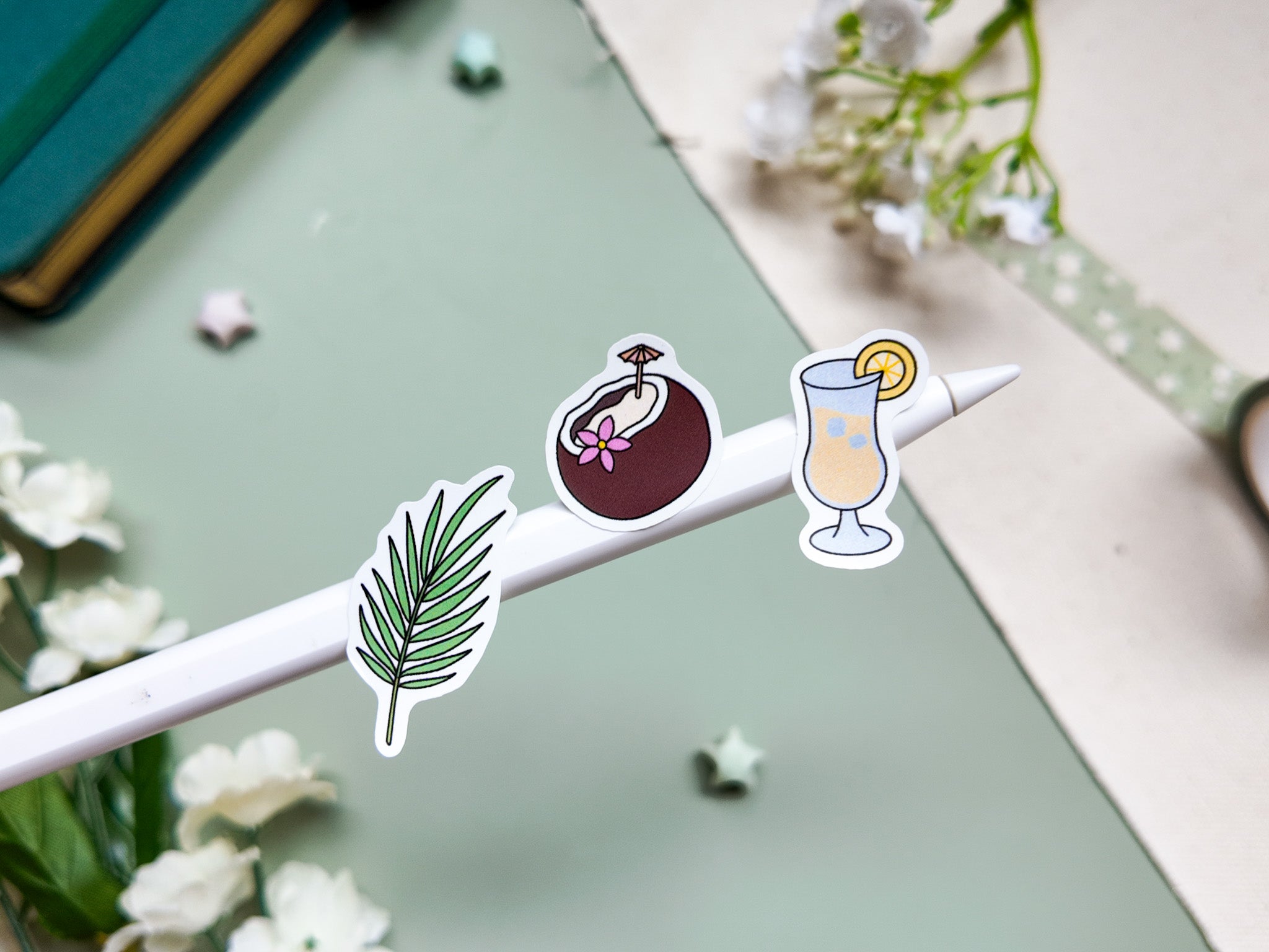 Vacation Mode Waterproof Sticker Sheet