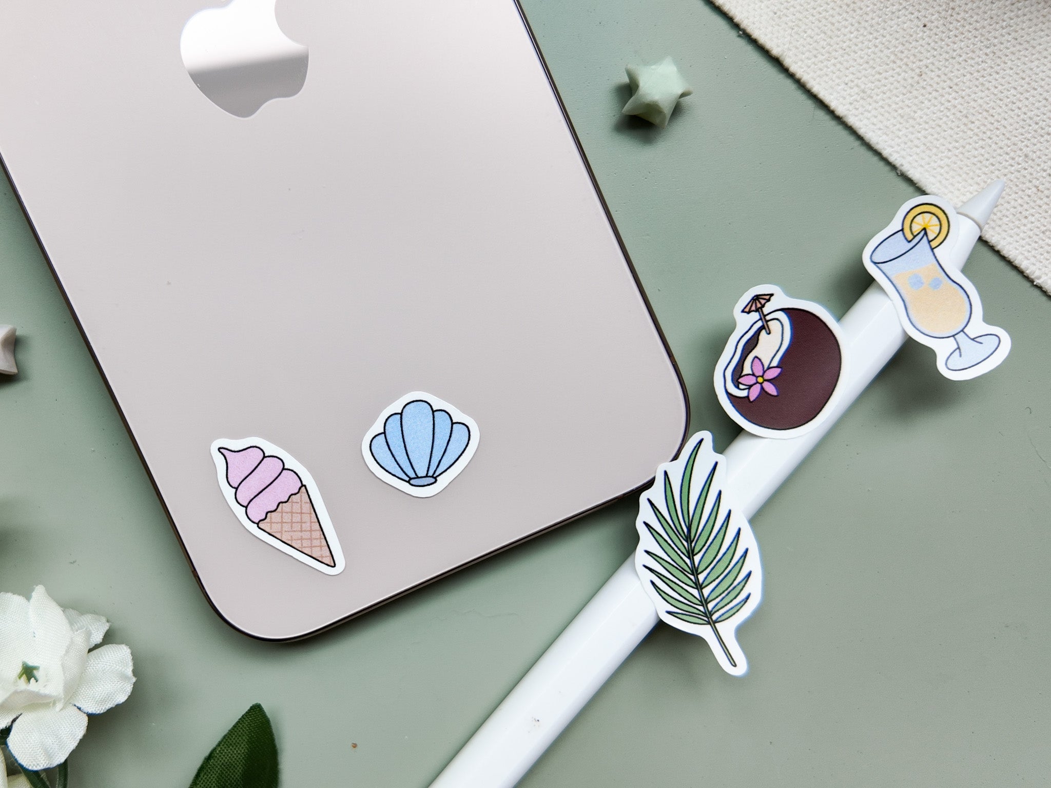 Vacation Mode Waterproof Sticker Sheet