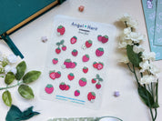 Strawberry Waterproof Sticker Sheet
