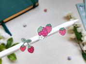 Strawberry Waterproof Sticker Sheet