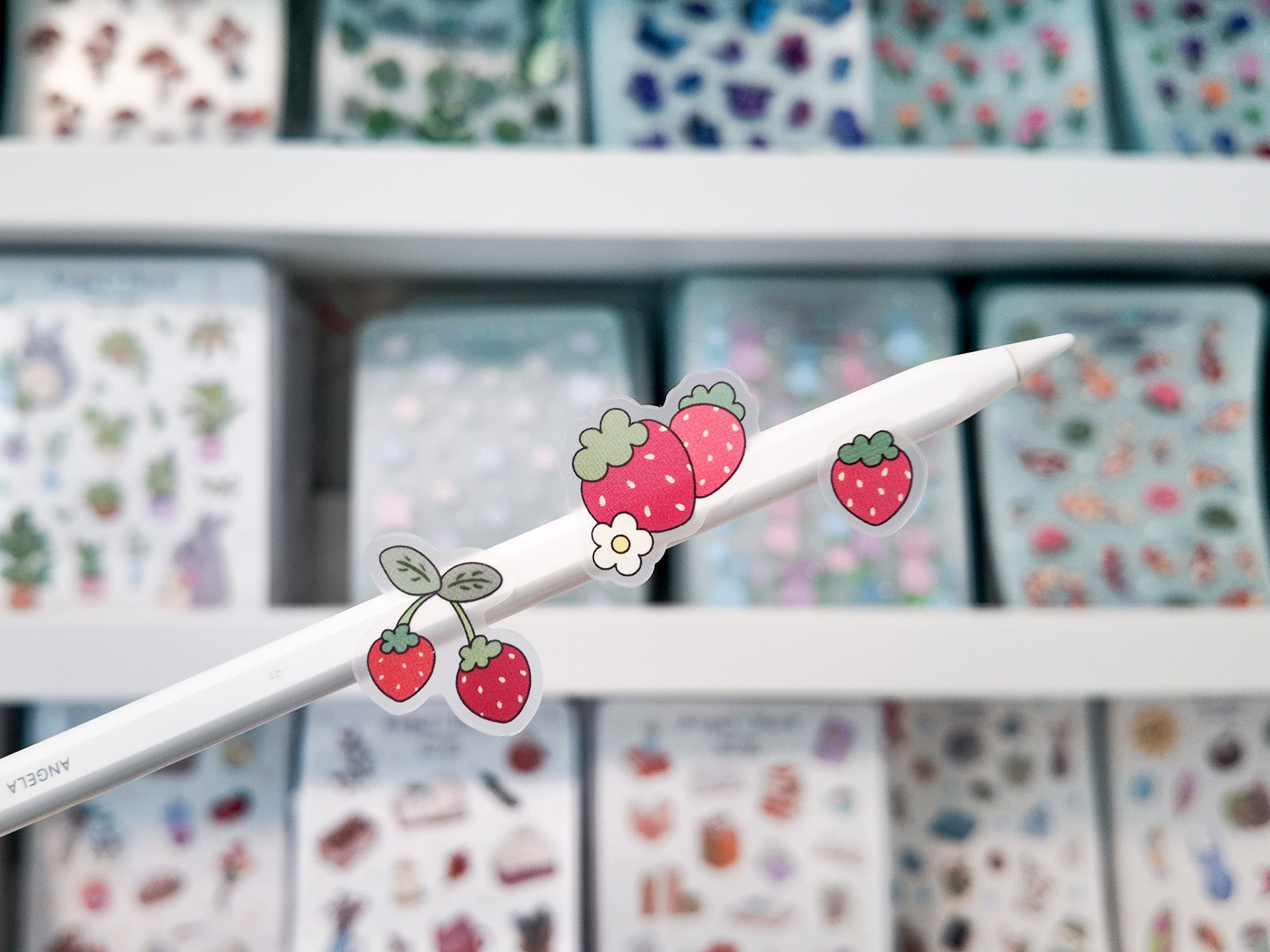 Strawberry Waterproof Sticker Sheet