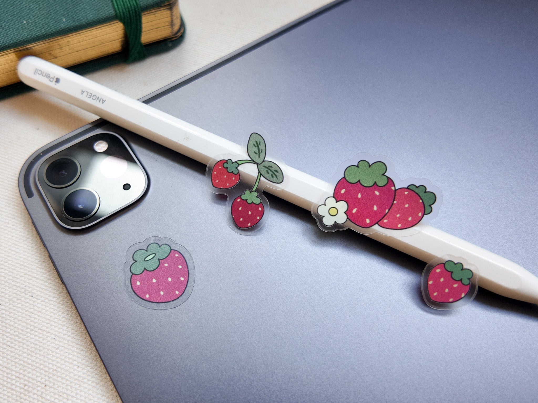 Strawberry Waterproof Sticker Sheet
