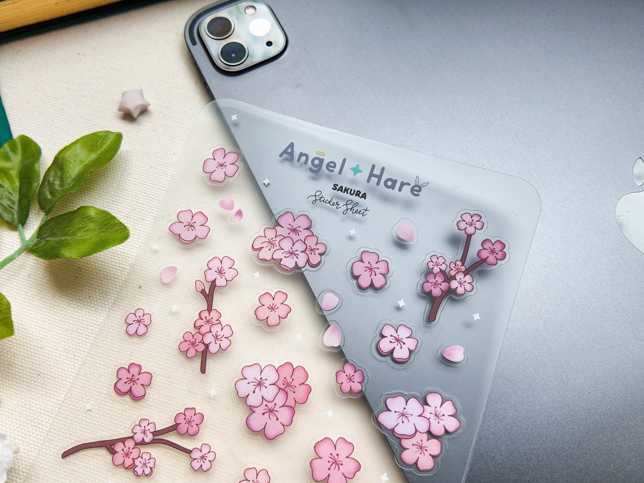 Sakura Waterproof Sticker Sheet