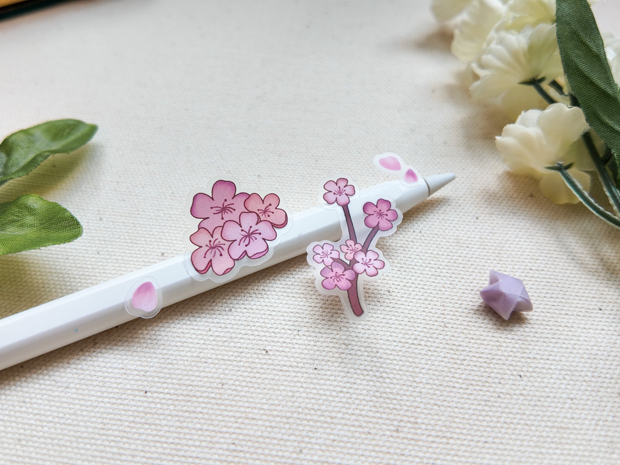 Sakura Waterproof Sticker Sheet