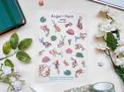 Koi Fish Waterproof Sticker Sheet