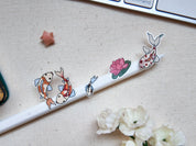 Koi Fish Waterproof Sticker Sheet