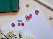 Strawberry Waterproof Sticker Sheet