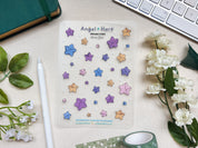 Origami Stars Waterproof Sticker Sheet
