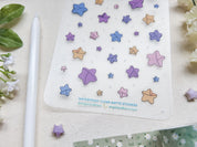 Origami Stars Waterproof Sticker Sheet