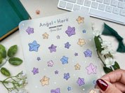Origami Stars Waterproof Sticker Sheet