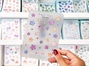 Origami Stars Waterproof Sticker Sheet