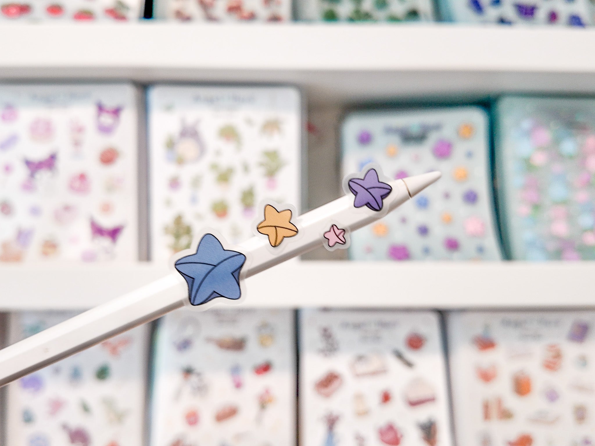 Origami Stars Waterproof Sticker Sheet