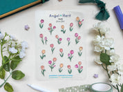 Tulips Waterproof Sticker Sheet