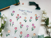 Tulips Waterproof Sticker Sheet
