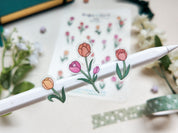 Tulips Waterproof Sticker Sheet
