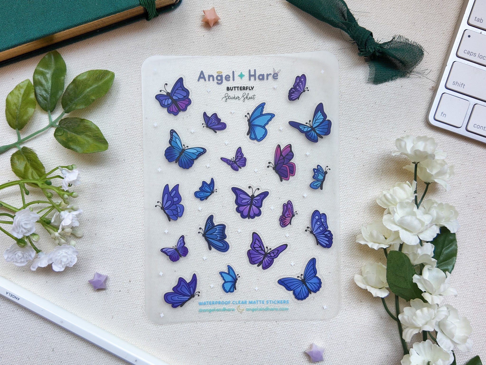 Butterfly Waterproof Sticker Sheet