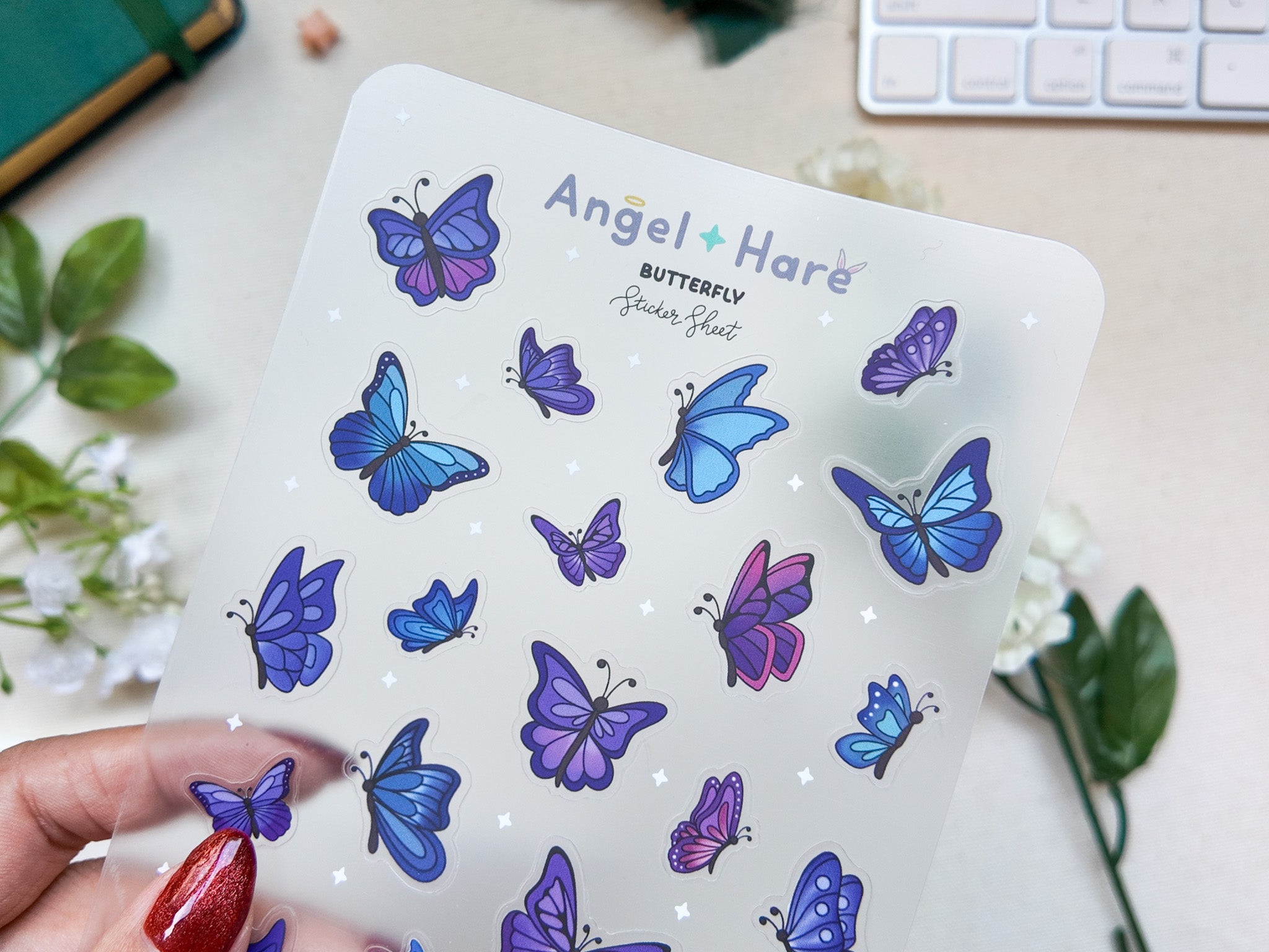 Butterfly Waterproof Sticker Sheet