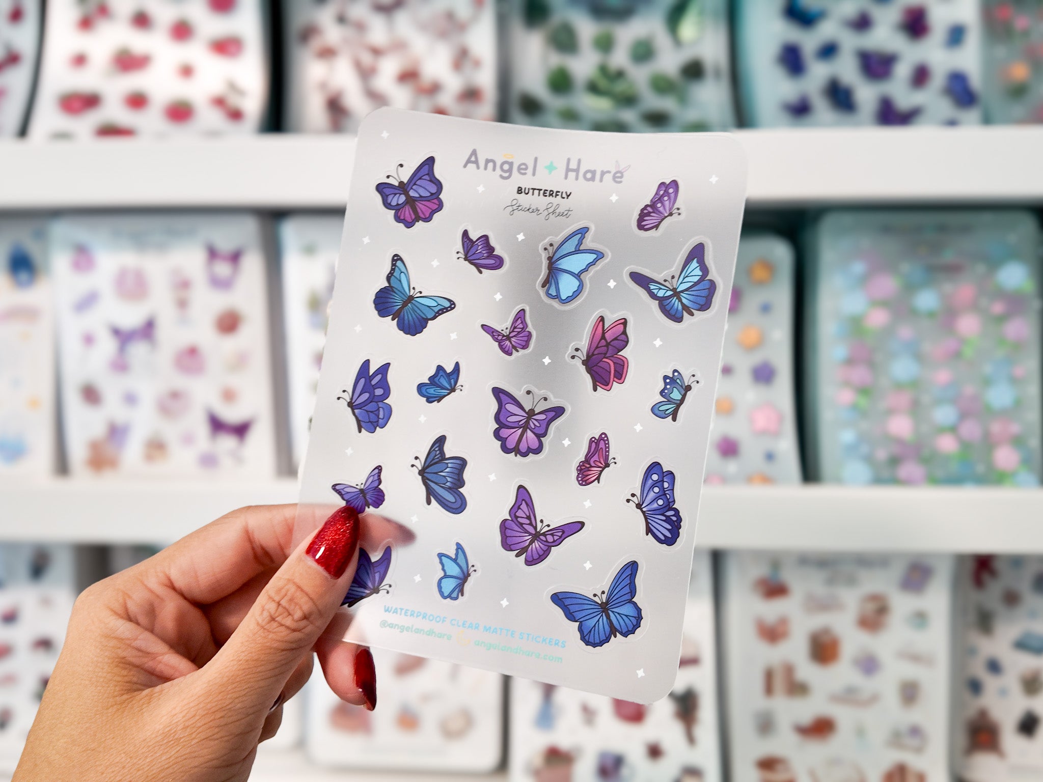 Butterfly Waterproof Sticker Sheet