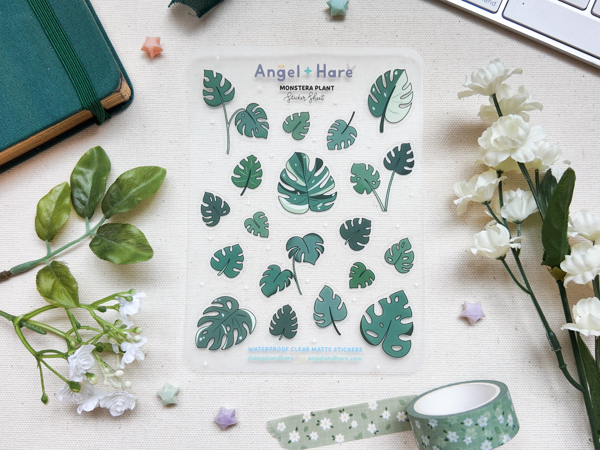 Monstera Waterproof Sticker Sheet