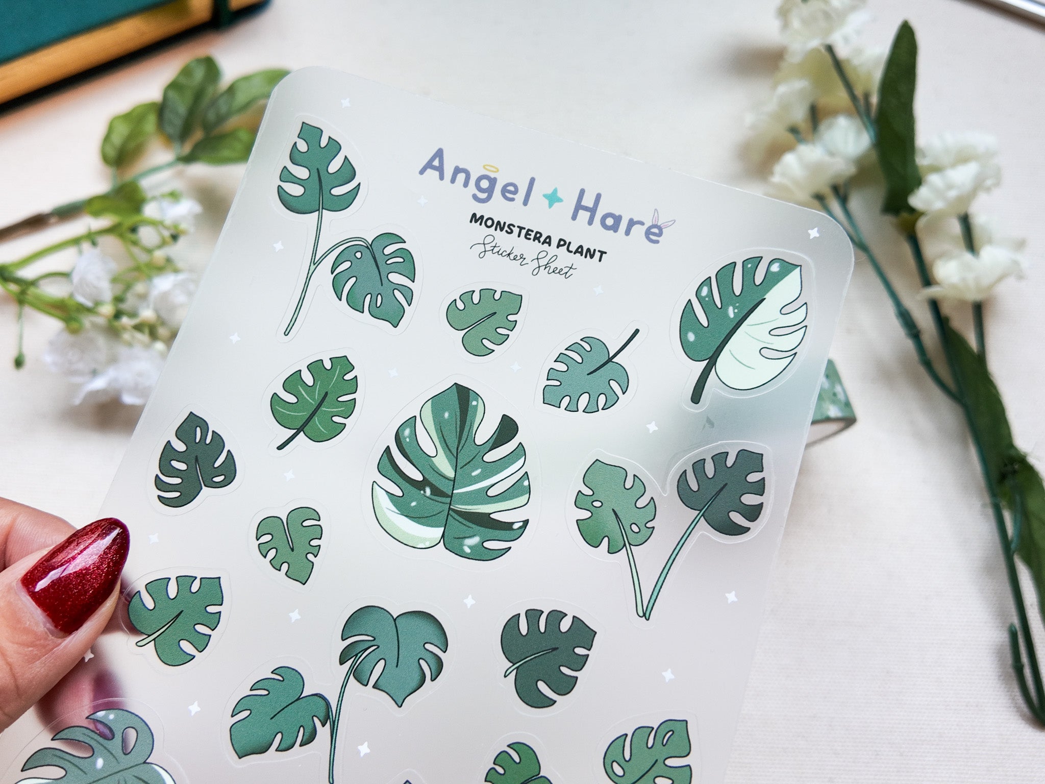 Monstera Waterproof Sticker Sheet