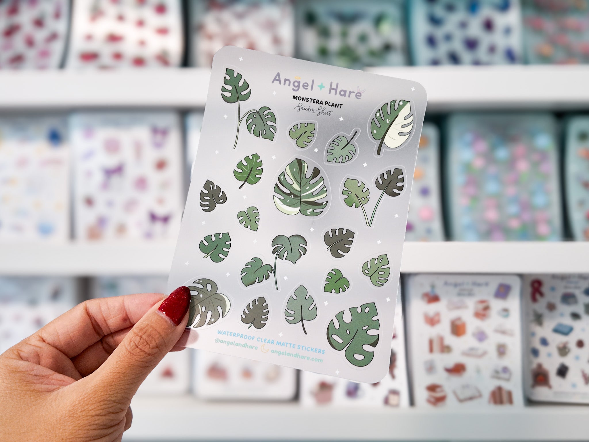Monstera Waterproof Sticker Sheet