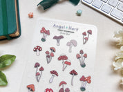 Forest Mushrooms Waterproof Sticker Sheet