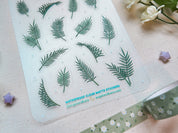Palm Leaves Waterproof Sticker Sheet