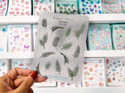 Palm Leaves Waterproof Sticker Sheet
