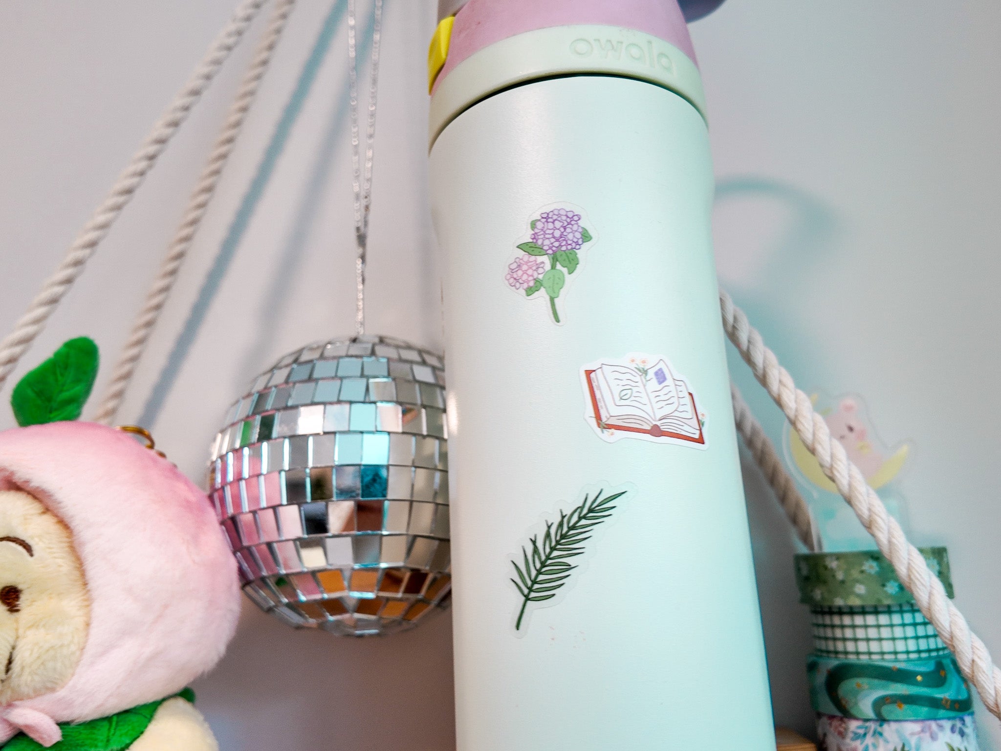 Palm Leaves Waterproof Sticker Sheet