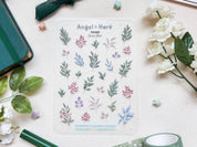 Foliage Waterproof Sticker Sheet