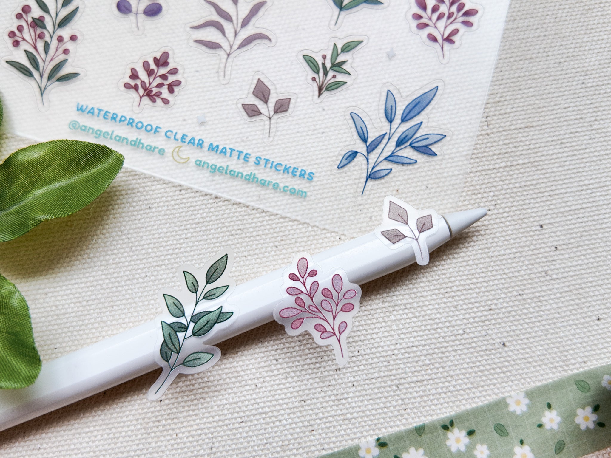 Foliage Waterproof Sticker Sheet