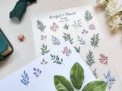 Foliage Waterproof Sticker Sheet