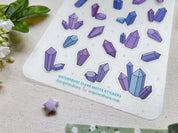 Crystals Waterproof Sticker Sheet
