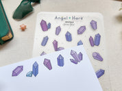 Crystals Waterproof Sticker Sheet